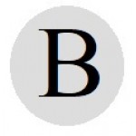 Бусины с буквами серебристые круглые B